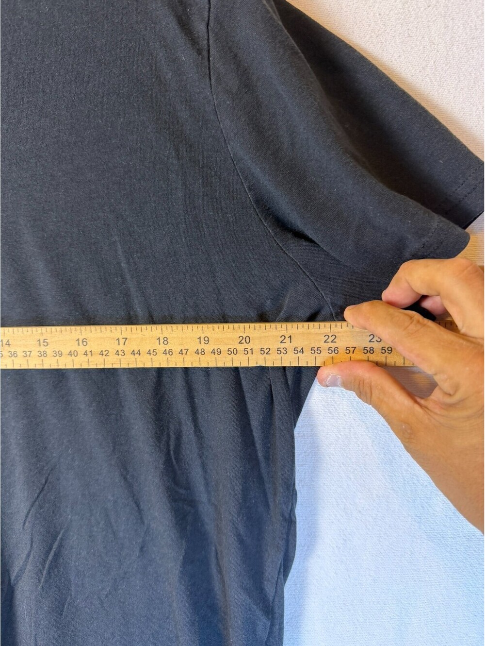 Mossimo Supply Co Mens XL Black V Neck T Shirt Plain Solid Short Sleeve Tee - Picture 4 of 6